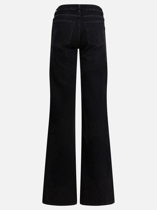 Wide-leg jeans Solid colour Black - Balenciaga Women | PLP | VIETTI Online Store | 2