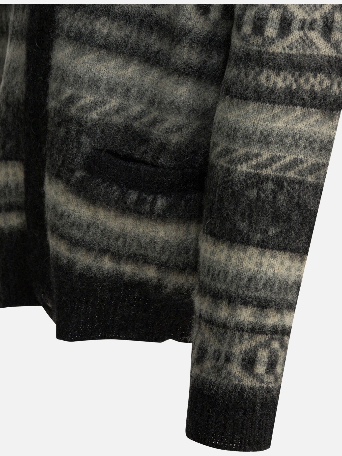 Cardigans Textured knit Grey - Beams Plus Men | PDP | VIETTI Online Store | Zoom-Modal_4