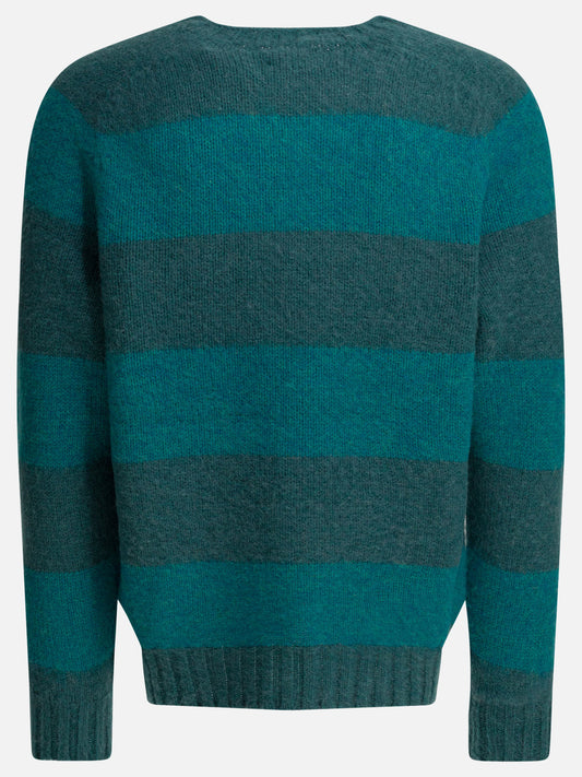 Crewneck sweaters Striped Blue - Beams Plus Men | PLP | VIETTI Online Store | 2