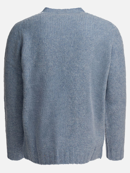 Crewneck sweaters Solid colour Light blue - Beams Plus Men | PLP | VIETTI Online Store | 2