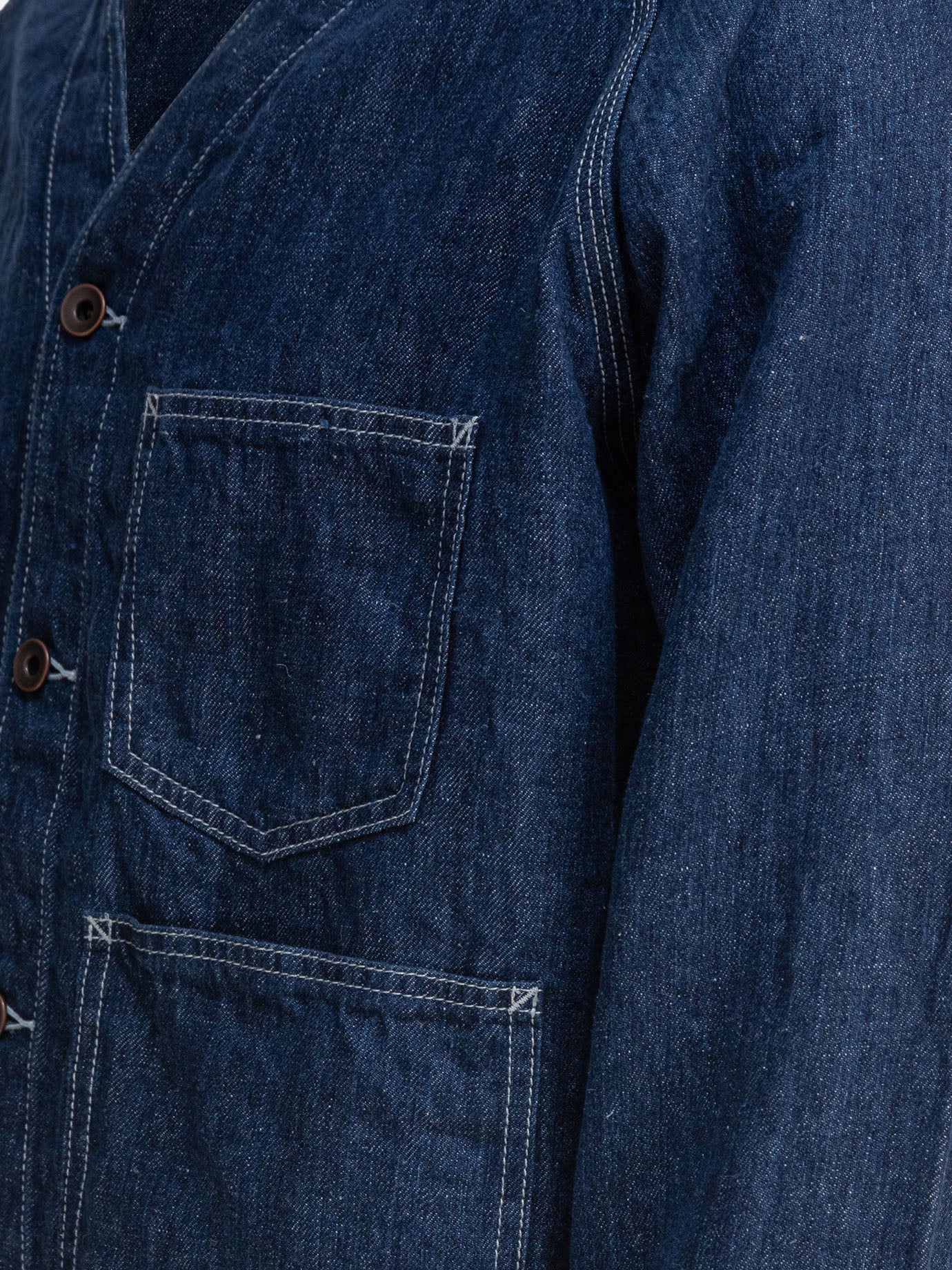 Giacche in denim Solid colour Blu - Beams Plus Uomo | PDP | VIETTI Online Store | Zoom-Modal_4