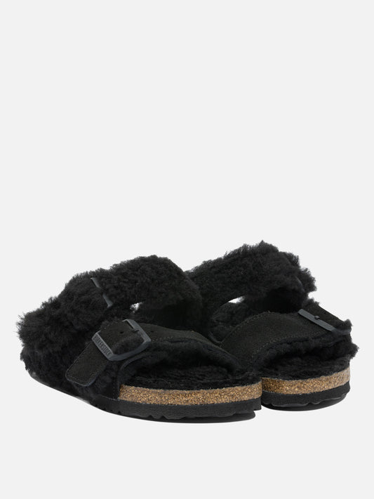 Flat sandals 100% leather - 100% EVA Black - Birkenstock Women | PLP | VIETTI Online Store | 2