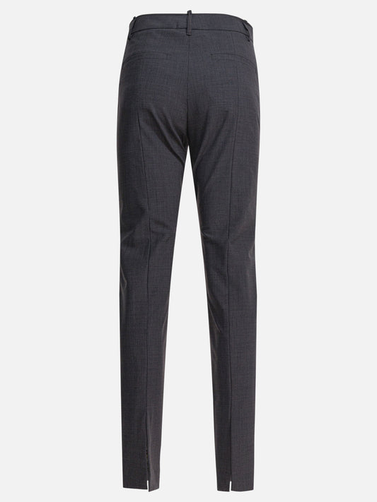 Leisure trousers Solid colour Grey - Brunello Cucinelli Women | PLP | VIETTI Online Store | 2