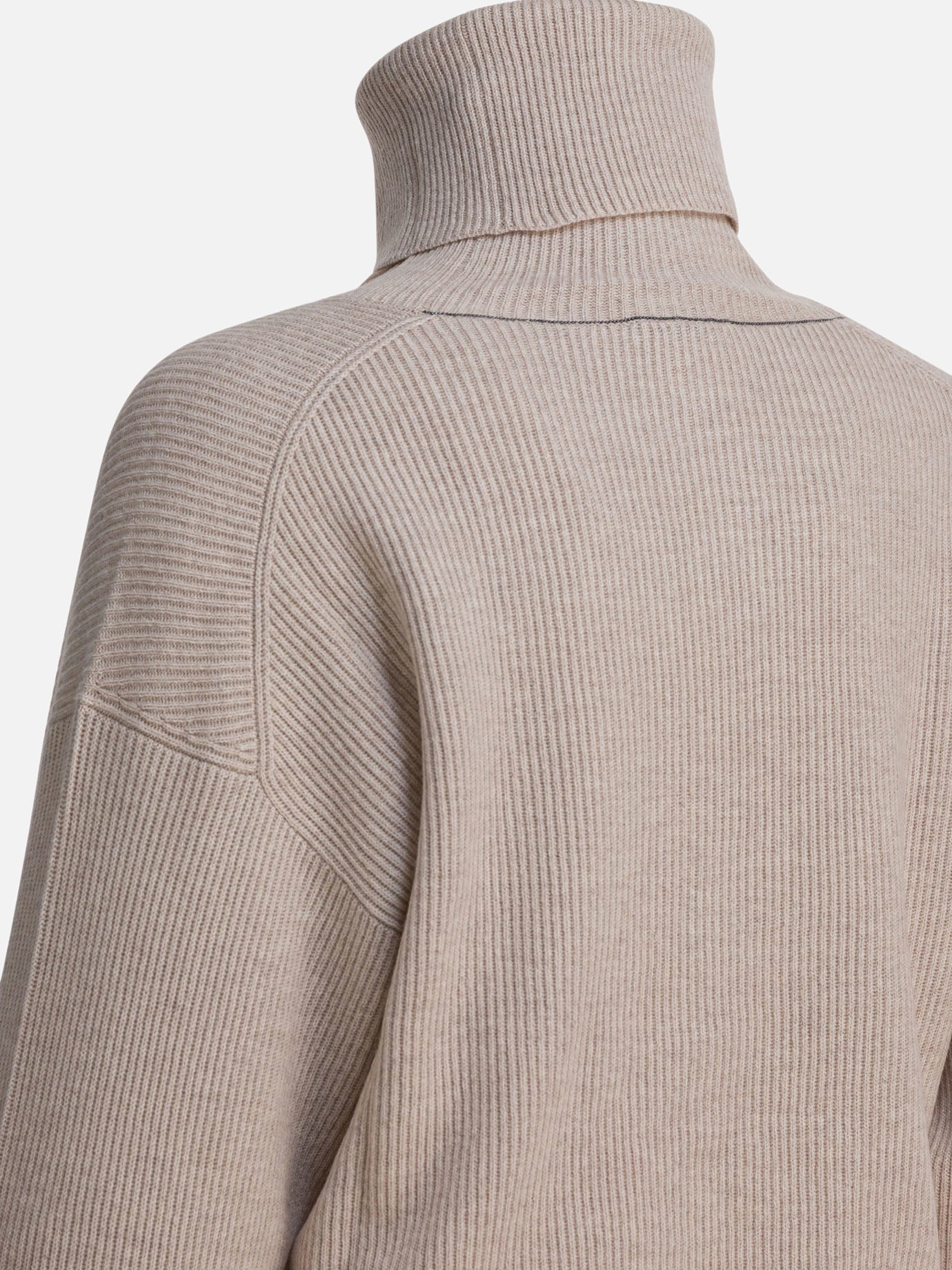 Maglioni dolcevita Solid colour Beige - Brunello Cucinelli Donna | PDP | VIETTI Online Store | Zoom-Modal_4