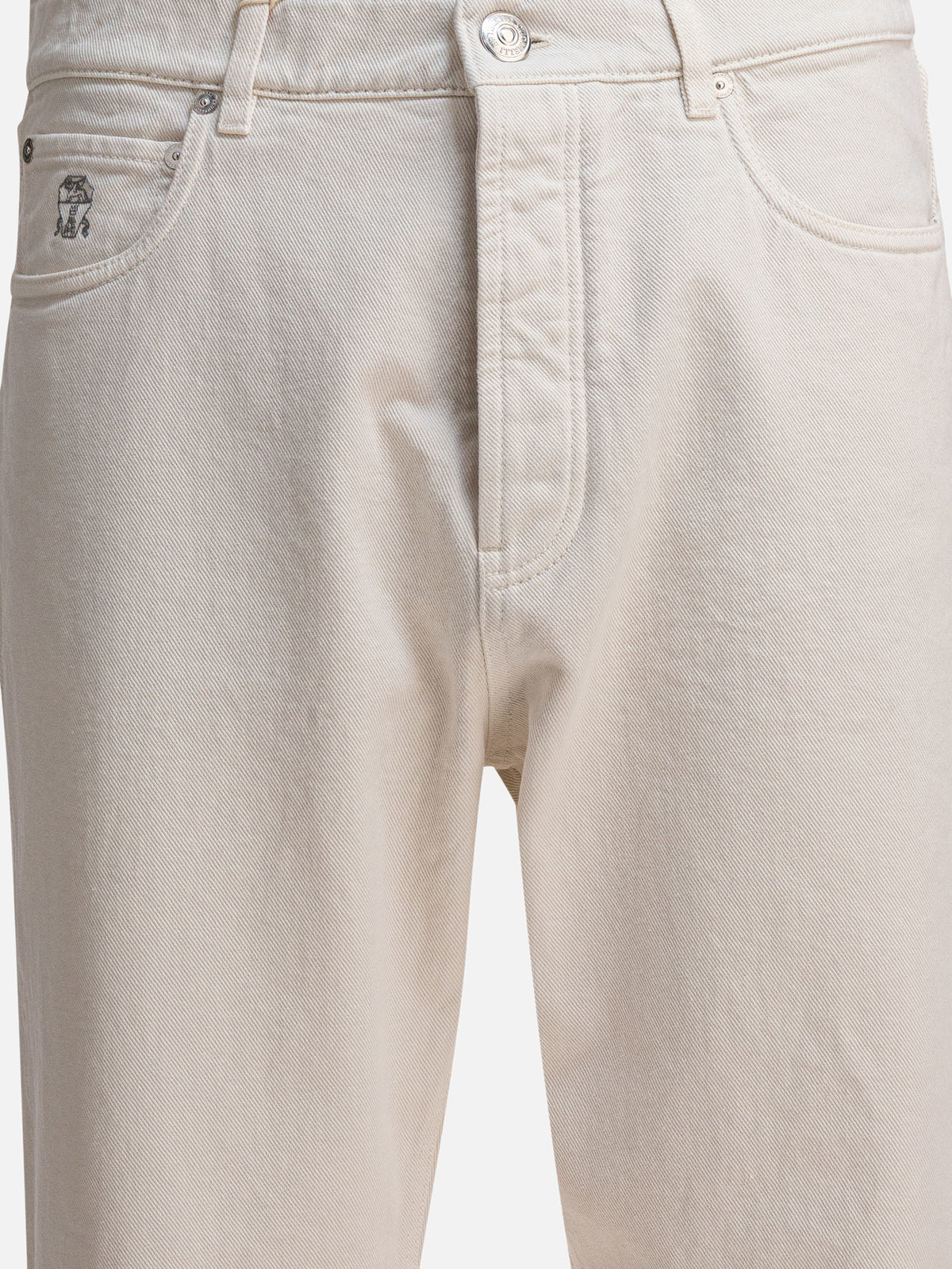 Brunello Cucinelli Five-pocket pants iconic fit White