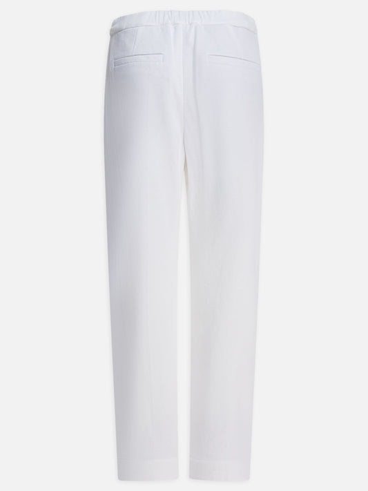 Pantaloni sartoriali Solid colour Bianco - Brunello Cucinelli Donna | PLP | VIETTI Online Store | 2