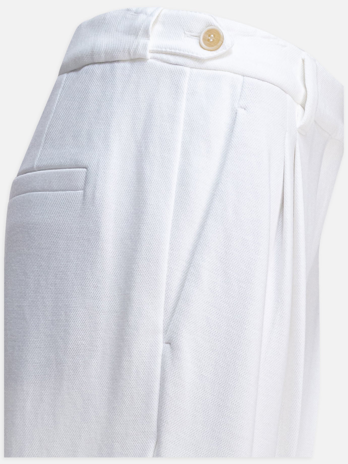 Tailored trousers Solid colour White - Brunello Cucinelli Women | PDP | VIETTI Online Store | Zoom-Modal_4