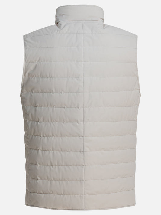Vest jackets Solid colour Beige - Brunello Cucinelli Men | PLP | VIETTI Online Store | 2