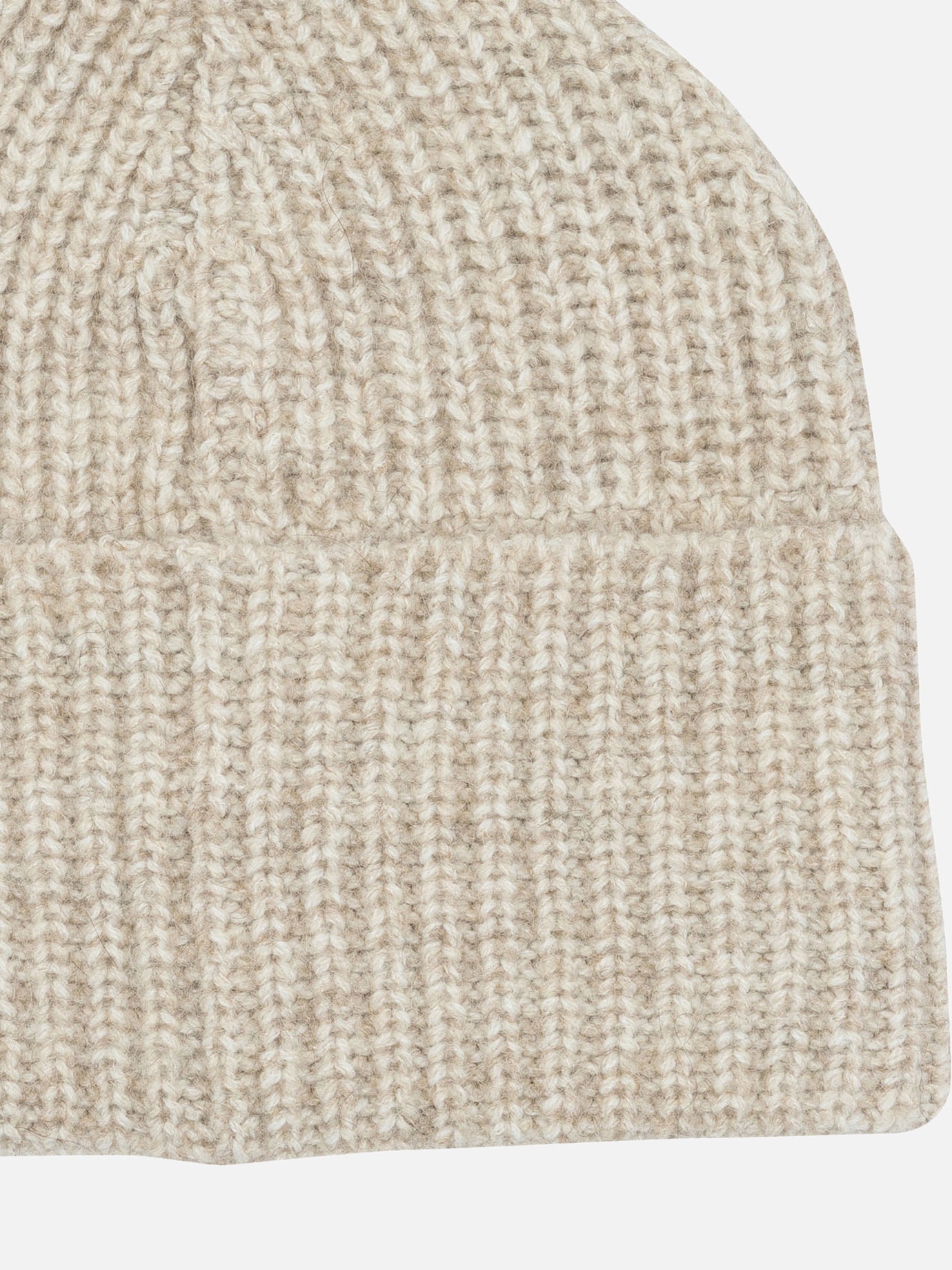 Beanies 32% virgin wool 18% alpaca 16% cashmere 14% cotton 12% polyamide 5% silk 3% wool Beige - Brunello Cucinelli Men | PDP | VIETTI Online Store | Zoom-Modal_3