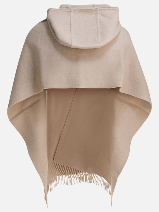 Fringed scarves 59% wool 41% cashmere Beige - Brunello Cucinelli Women | PLP | VIETTI Online Store | 2