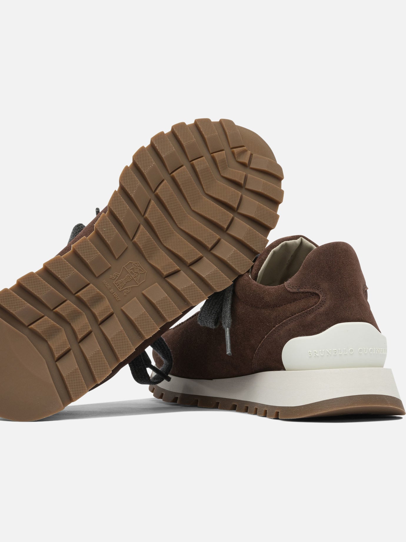 Low top sneakers 100% suede - 100% rubber Bordeaux - Brunello Cucinelli Women | PDP | VIETTI Online Store | Zoom-Modal_5