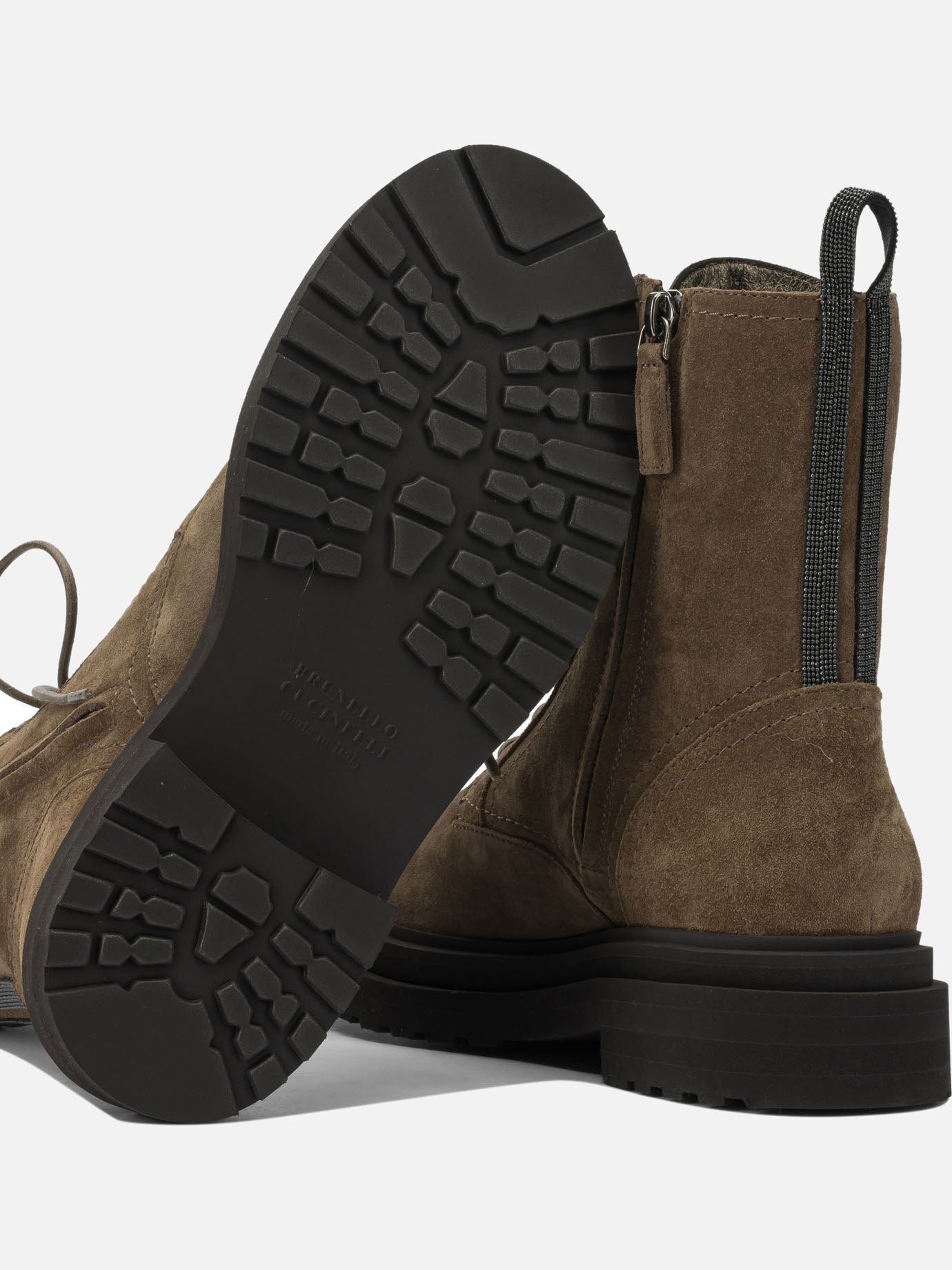 Lace-up boots 100% leather - 100% rubber Brown - Brunello Cucinelli Women | PDP | VIETTI Online Store | Zoom-Modal_5