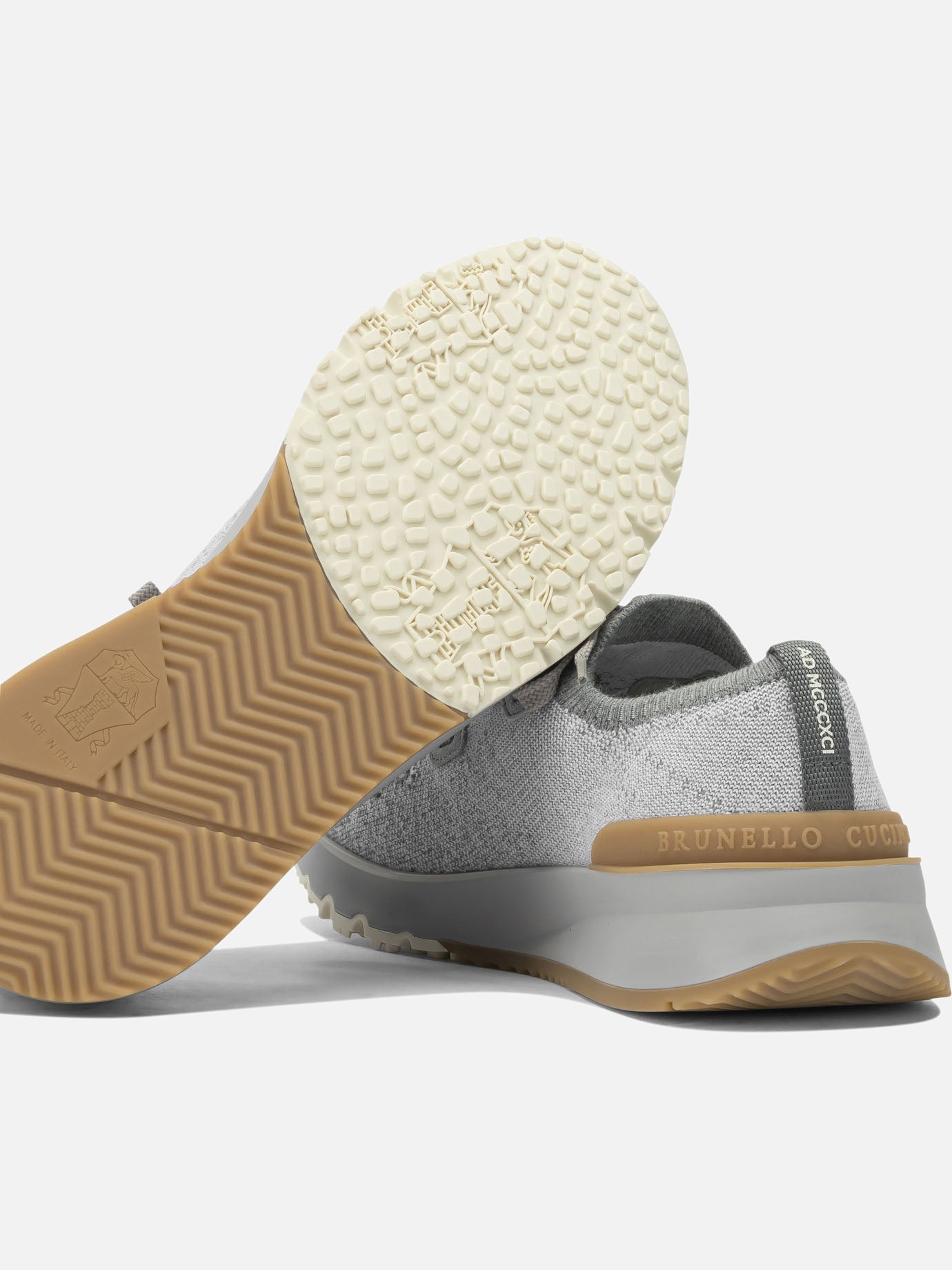 Low top sneakers 100% fabric - 100% rubber Grey - Brunello Cucinelli Men | PDP | VIETTI Online Store | Zoom-Modal_5