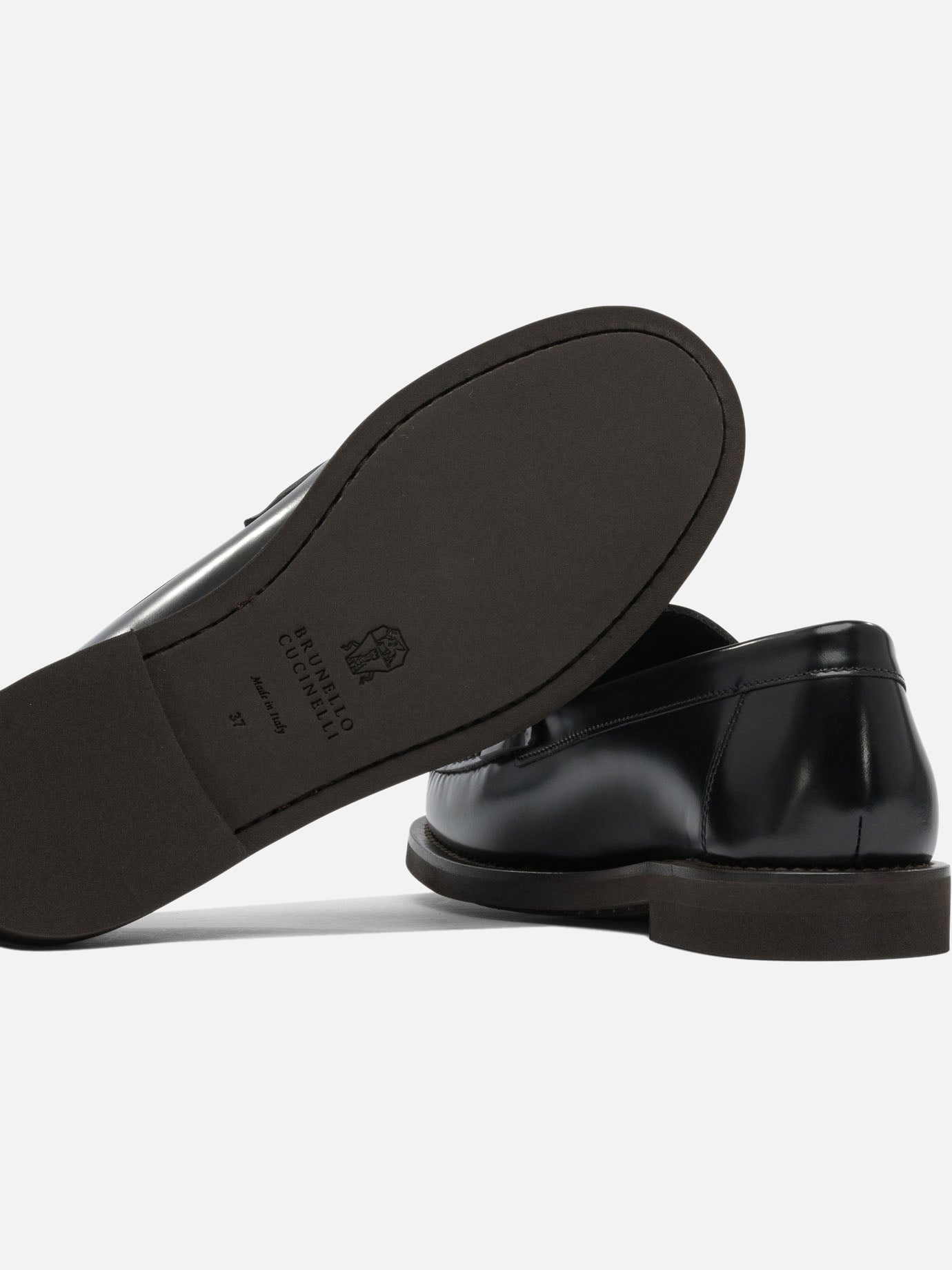 Loafers 100% leather - 100% rubber Black - Brunello Cucinelli Women | PDP | VIETTI Online Store | Zoom-Modal_5