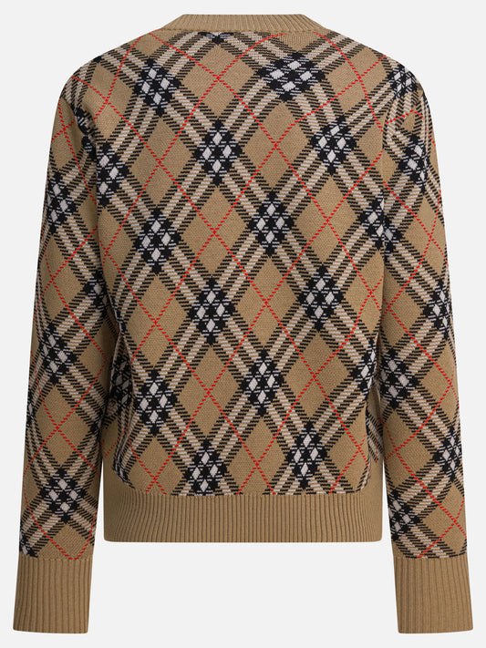 Crewneck sweaters Check Beige - Burberry Women | PLP | VIETTI Online Store | 2
