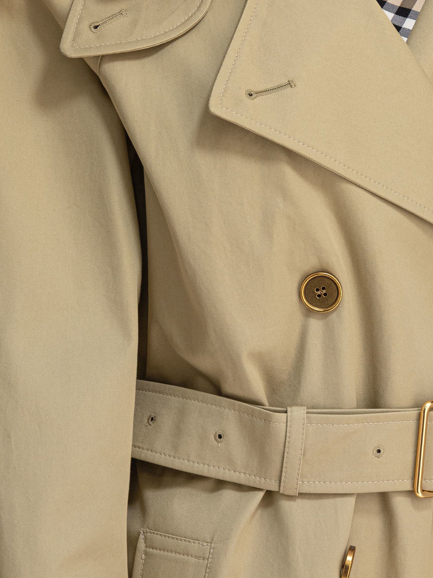 Raincoats & Trench coats Solid colour Beige - Burberry Women | PDP | VIETTI Online Store | Zoom-Modal_4
