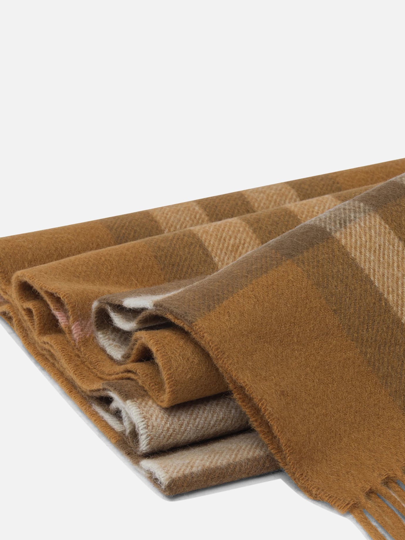 Fringed scarves Check Beige - Burberry Men | PDP | VIETTI Online Store | Zoom-Modal_2