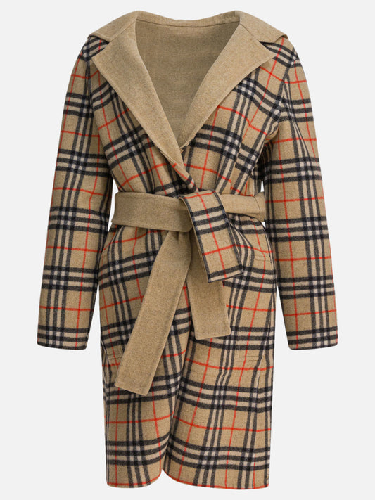 Long coats Check Beige - Burberry Women | PLP | VIETTI Online Store | 2