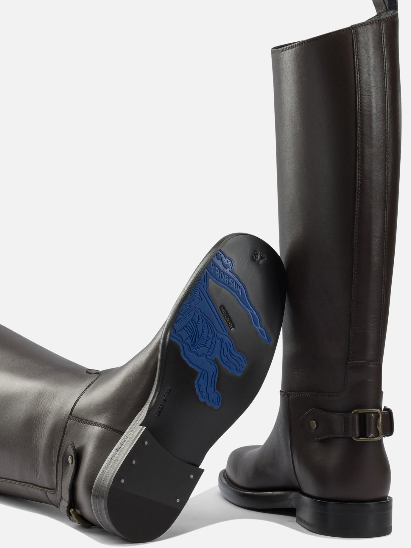 Knee-high 100% calf leather - 100% rubber Brown - Burberry Women | PDP | VIETTI Online Store | Zoom-Modal_5