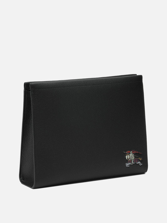 Pouch 100% calf grain leather Black - Burberry Men | PLP | VIETTI Online Store | 2