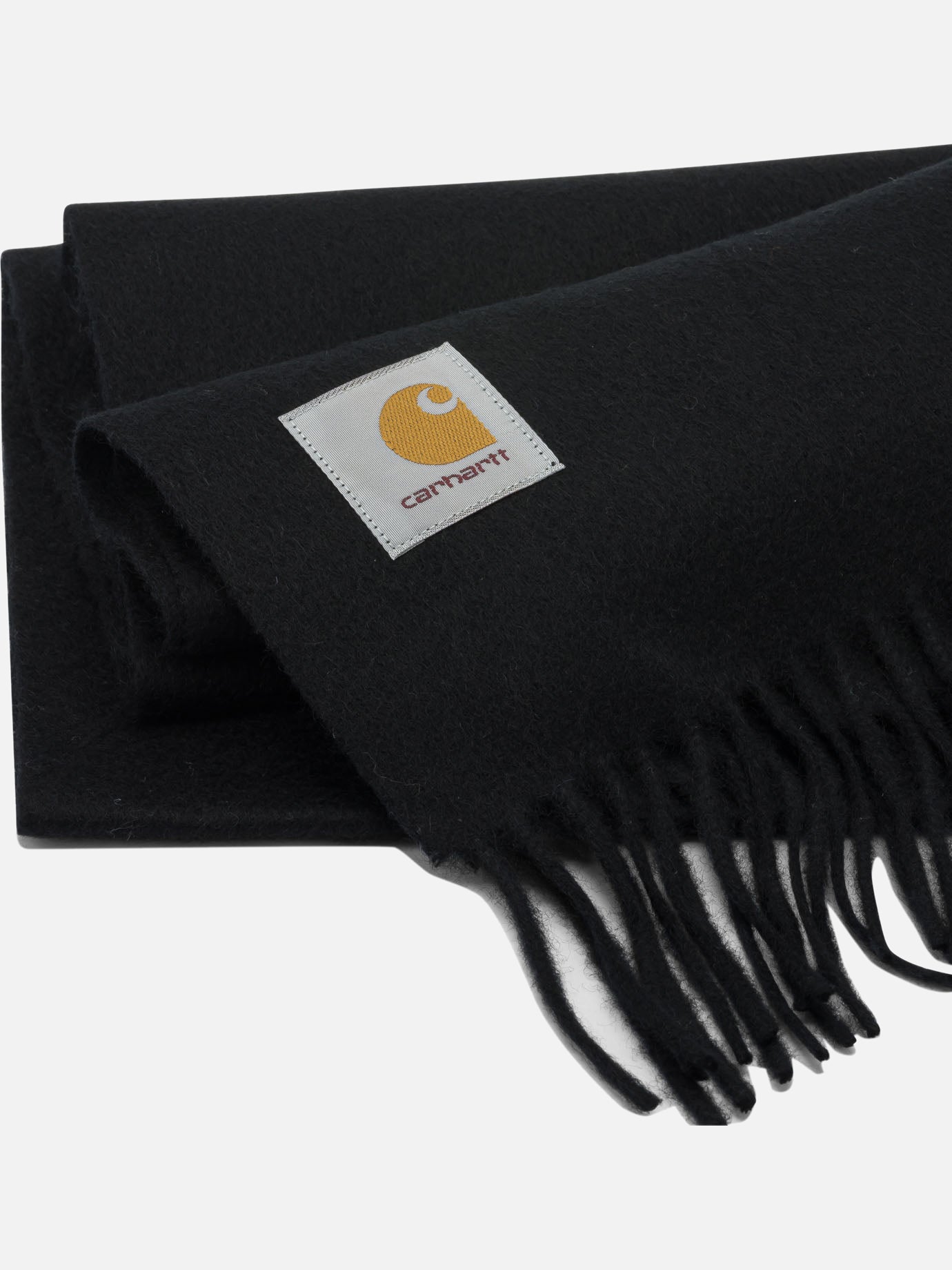 Fringed scarves 100% wool Black - Carhartt WIP Men | PDP | VIETTI Online Store | Zoom-Modal_2