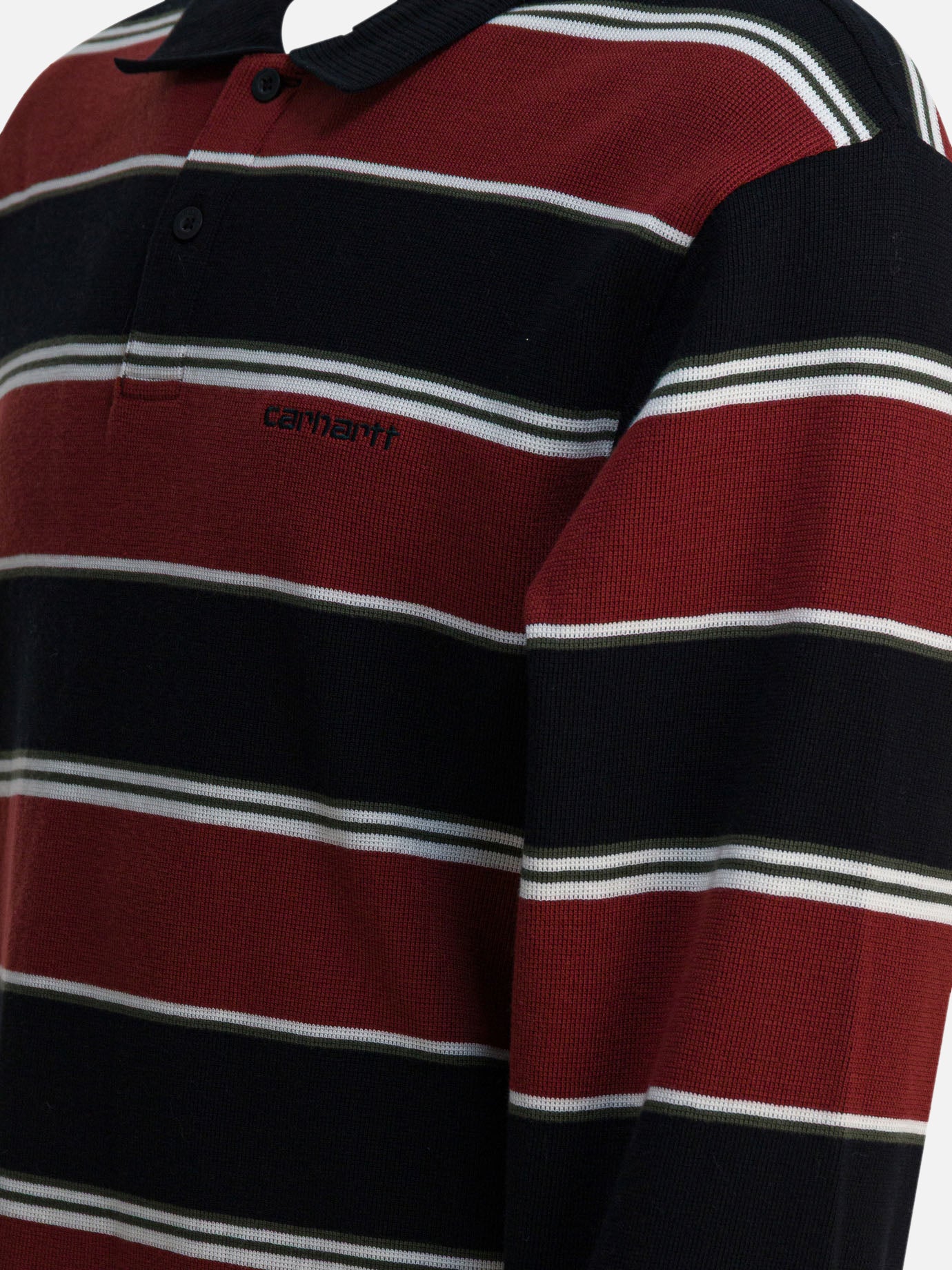 Polo con bottoni Striped Rosso - Carhartt WIP Uomo | PDP | VIETTI Online Store | Zoom-Modal_4
