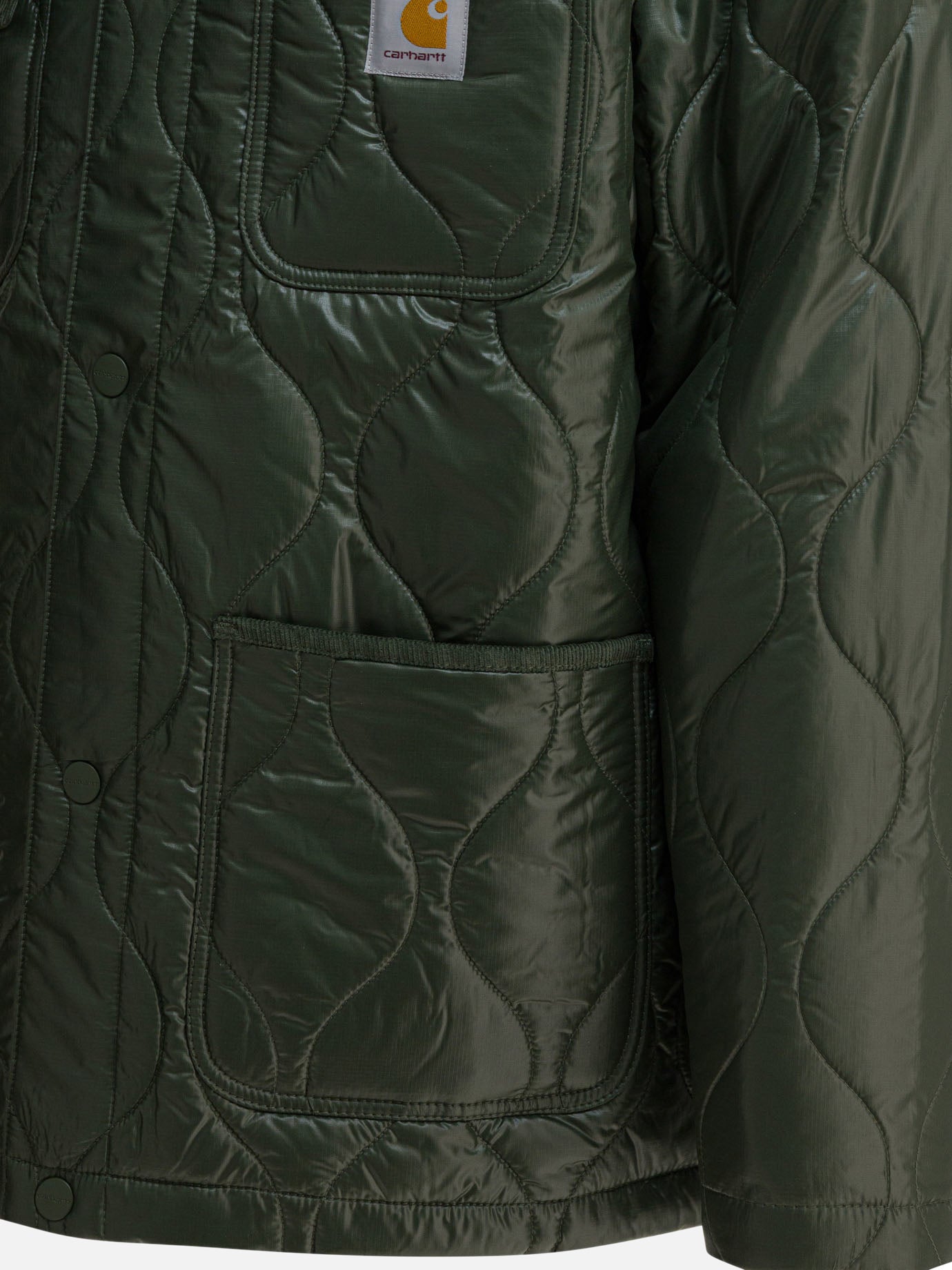 Quilted & Utility Jackets Logo Green - Carhartt WIP Men | PDP | VIETTI Online Store | Zoom-Modal_4