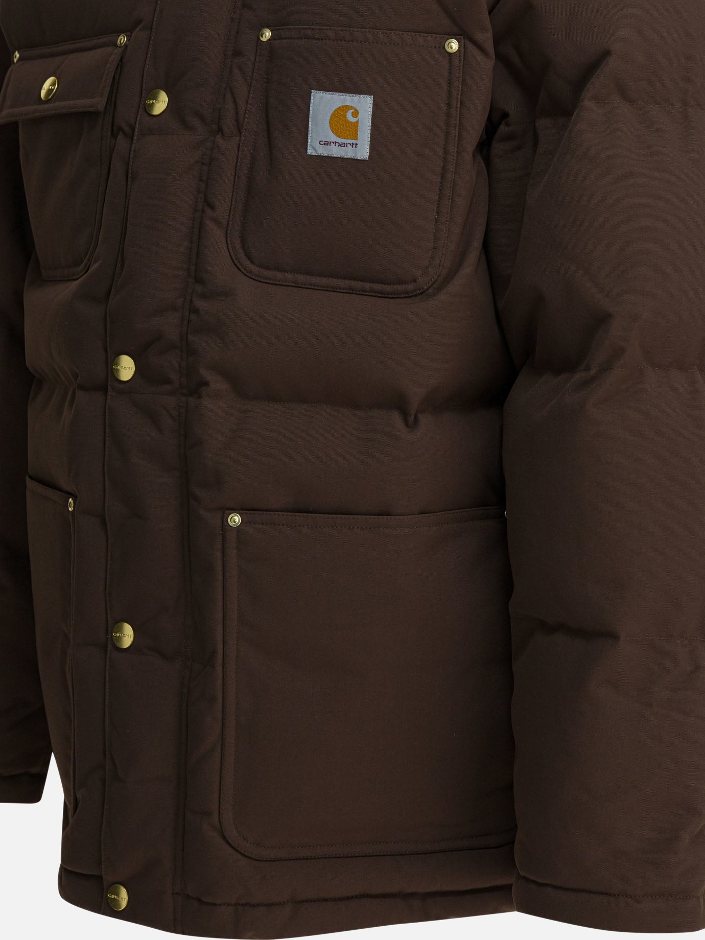 Down jackets Logo Brown - Carhartt WIP Men | PDP | VIETTI Online Store | Zoom-Modal_4