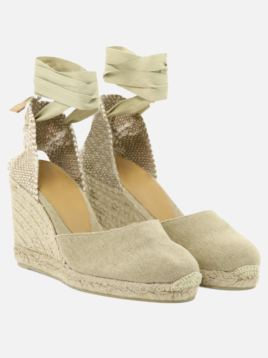 Heeled espadrilles 100% cotton - 100% rubber Beige - Castañer Women | PLP | VIETTI Online Store | 2