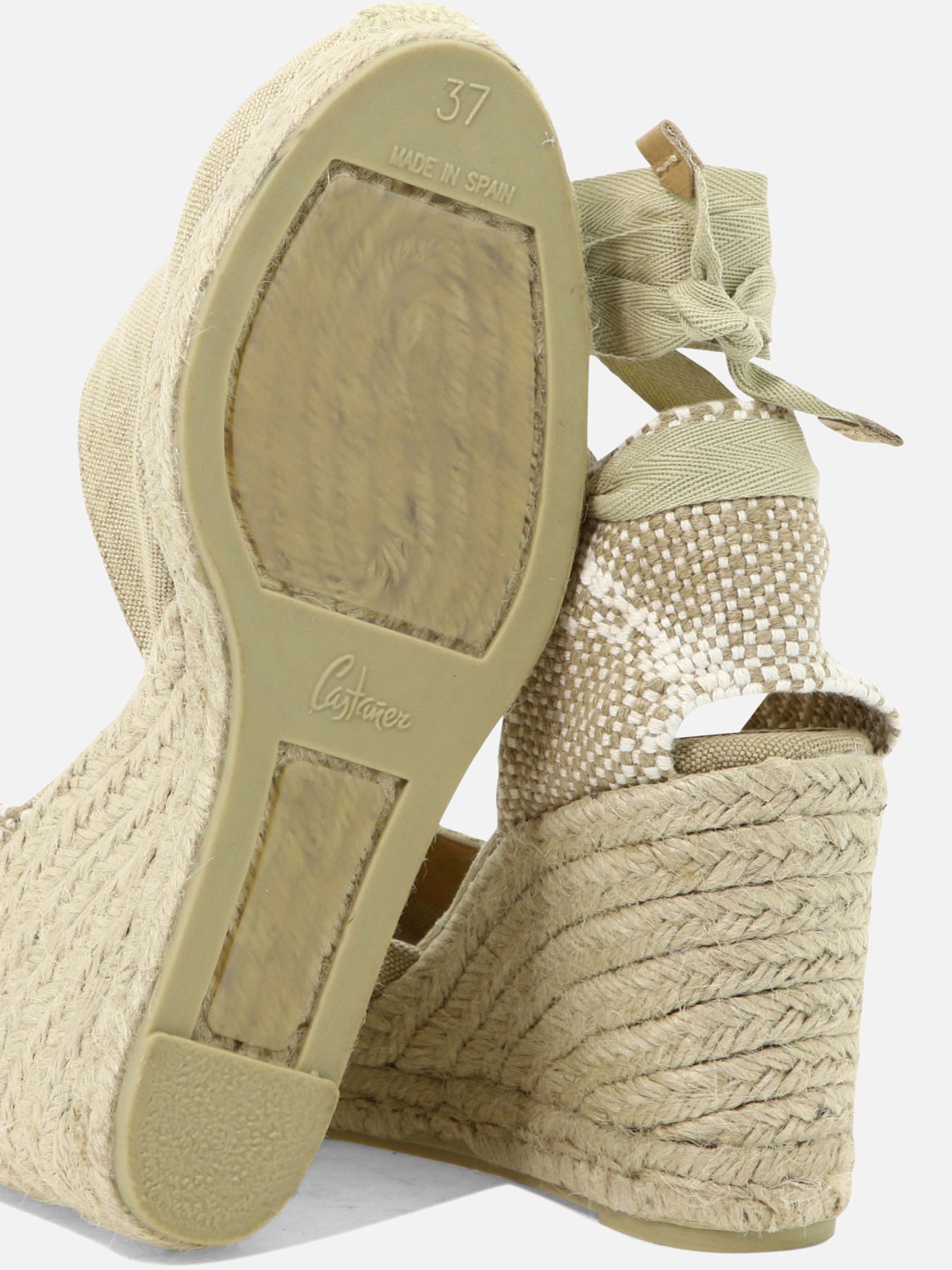 Heeled espadrilles 100% cotton - 100% rubber Beige - Castañer Women | PDP | VIETTI Online Store | Zoom-Modal_5