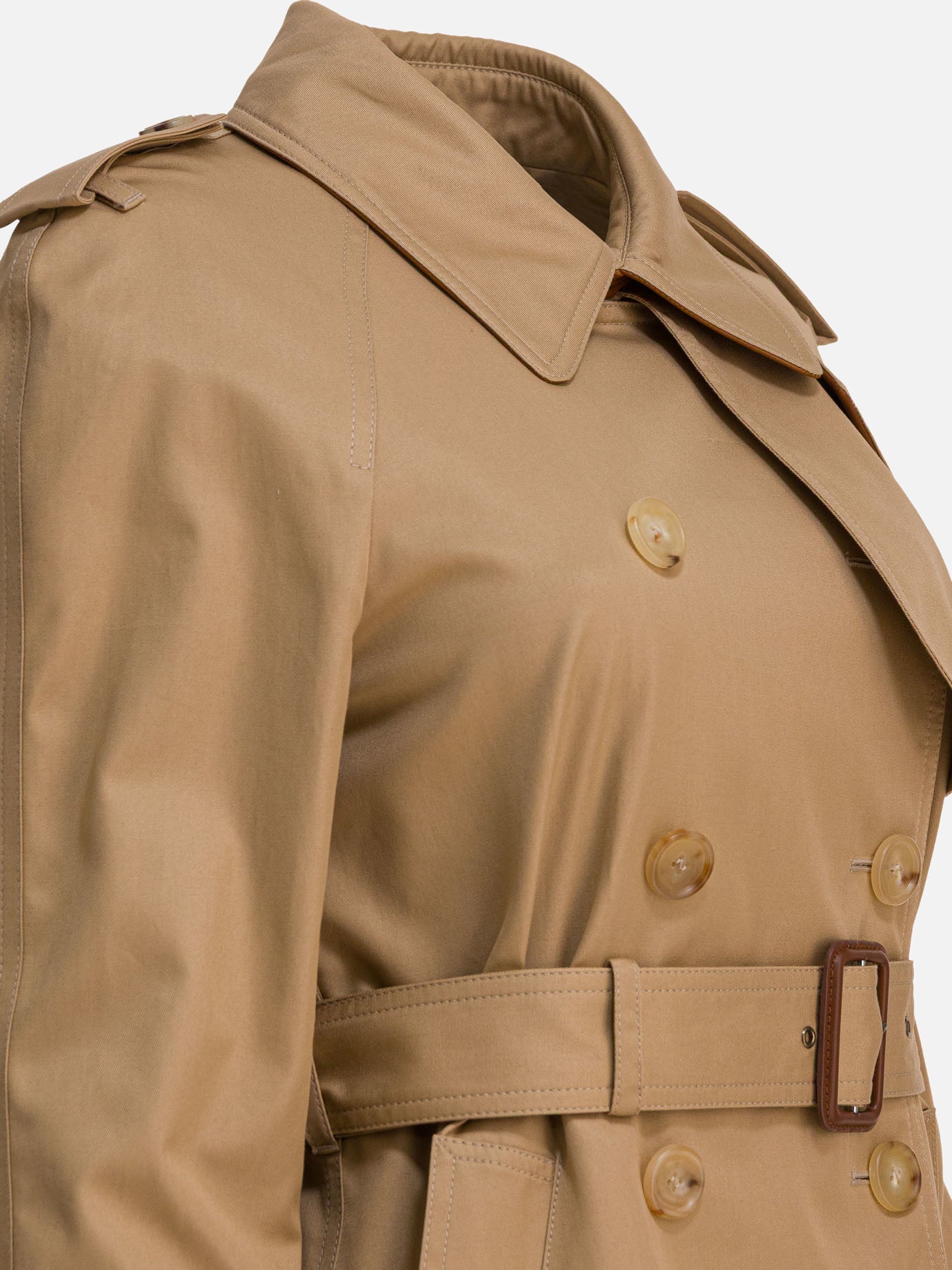 Raincoats & Trench coats Solid colour Beige - Chloé Women | PDP | VIETTI Online Store | Zoom-Modal_4