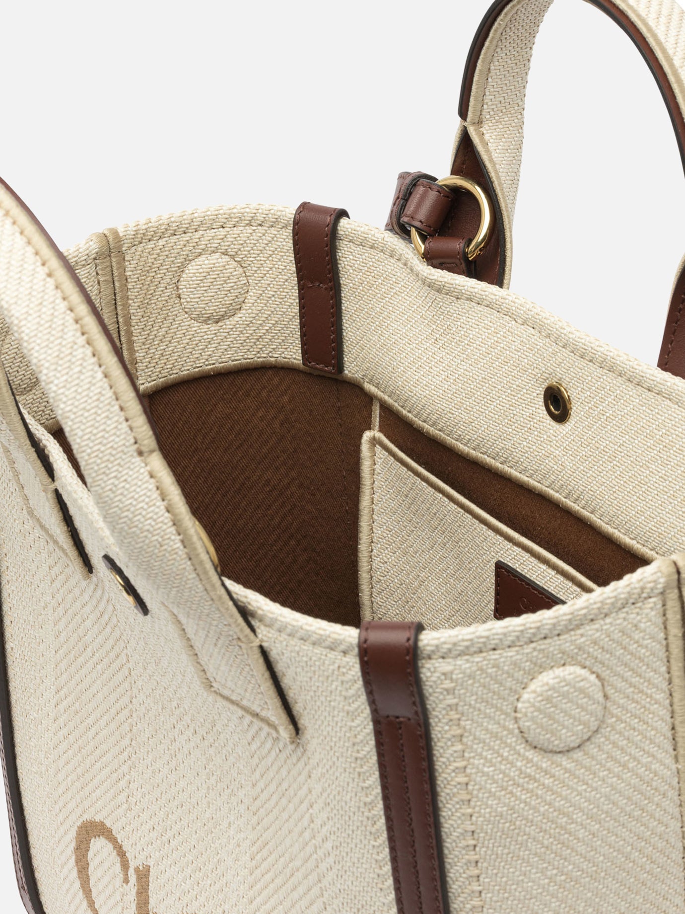 Small bags 69% cotton 31% polyamide Beige - Chloé Women | PDP | VIETTI Online Store | Zoom-Modal_5