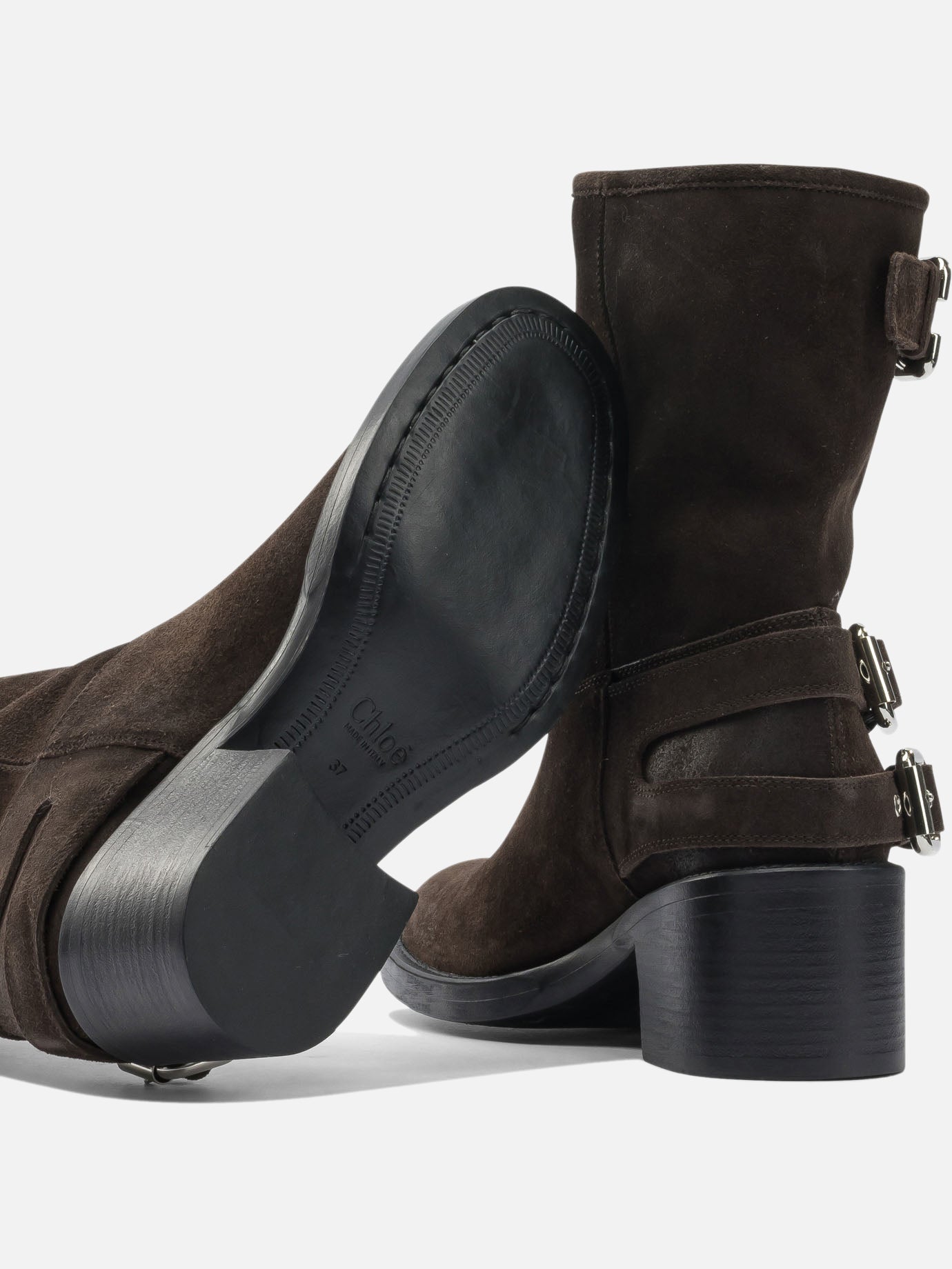 Pull-on boots 100% leather - 100% leather Brown - Chloé Women | PDP | VIETTI Online Store | Zoom-Modal_5