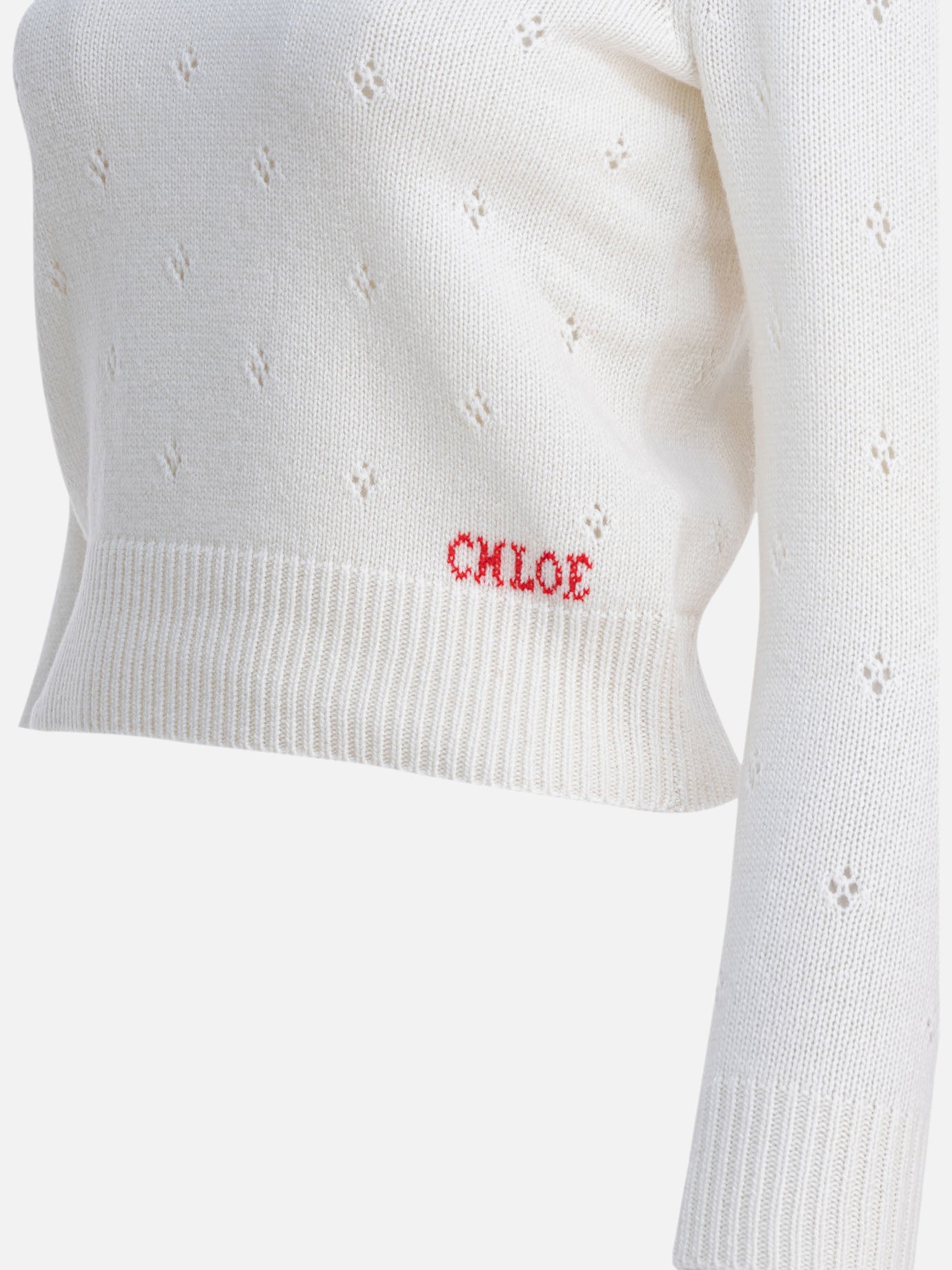 Maglioni girocollo Solid colour Bianco - Chloé Donna | PDP | VIETTI Online Store | Zoom-Modal_4
