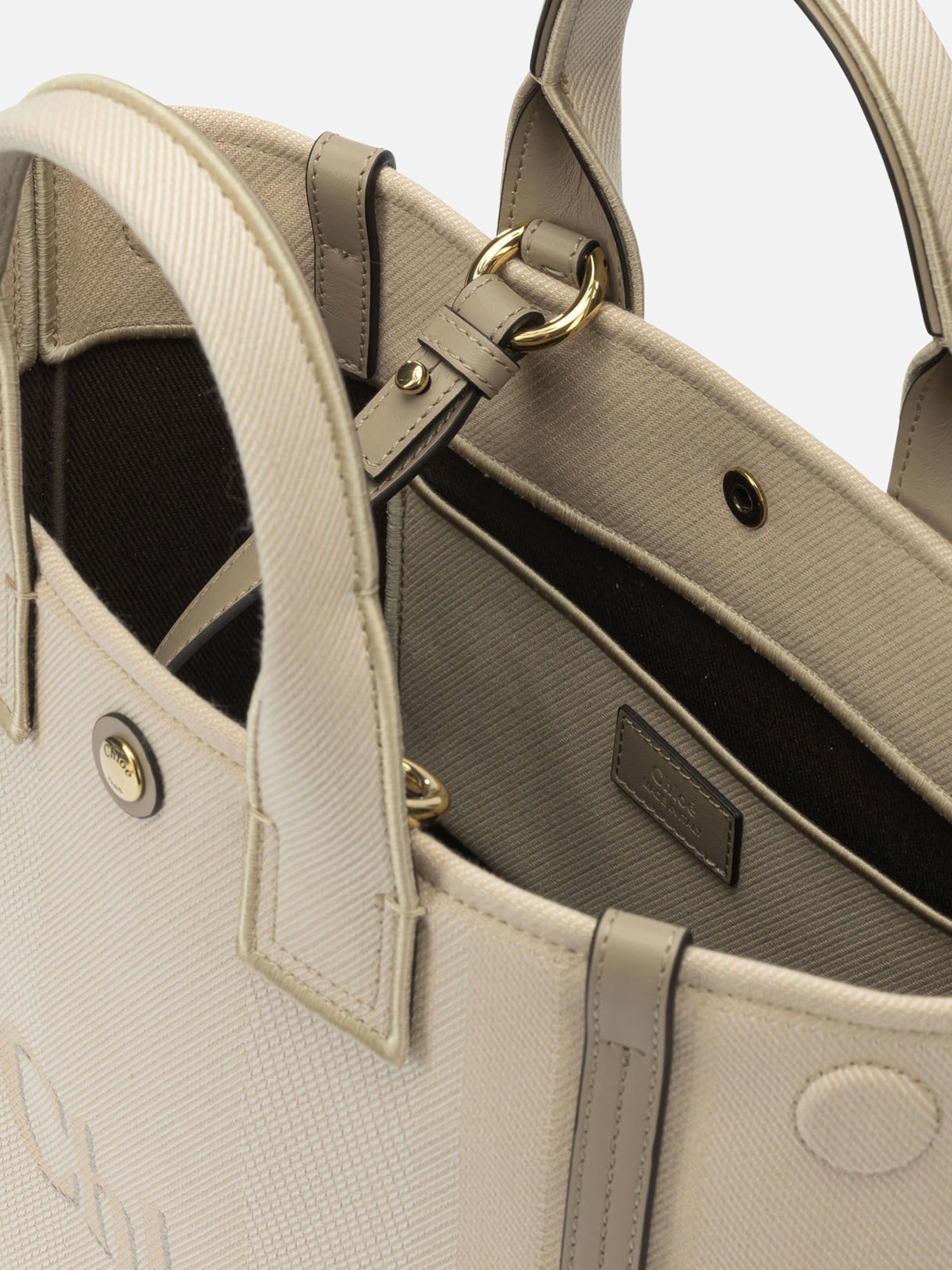 Borse piccole 91% recycled cotton 6% polyester 3% other fibres Beige - Chloé Donna | PDP | VIETTI Online Store | Zoom-Modal_5