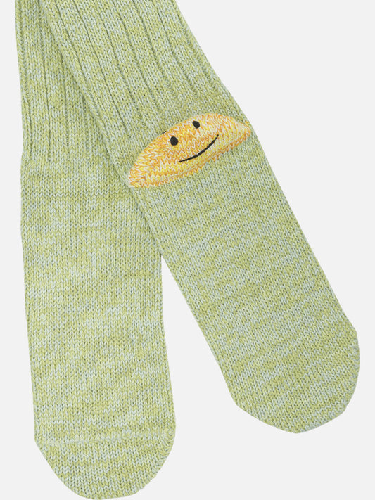 Classic socks 73% cotton 15% hemp 12%acrylic Green - KAPITAL Men | PLP | VIETTI Online Store | 2