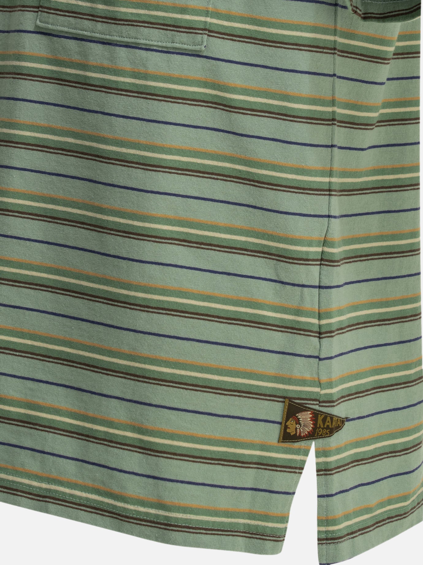 Crewneck t-shirts Striped Green - KAPITAL Men | PDP | VIETTI Online Store | Zoom-Modal_4