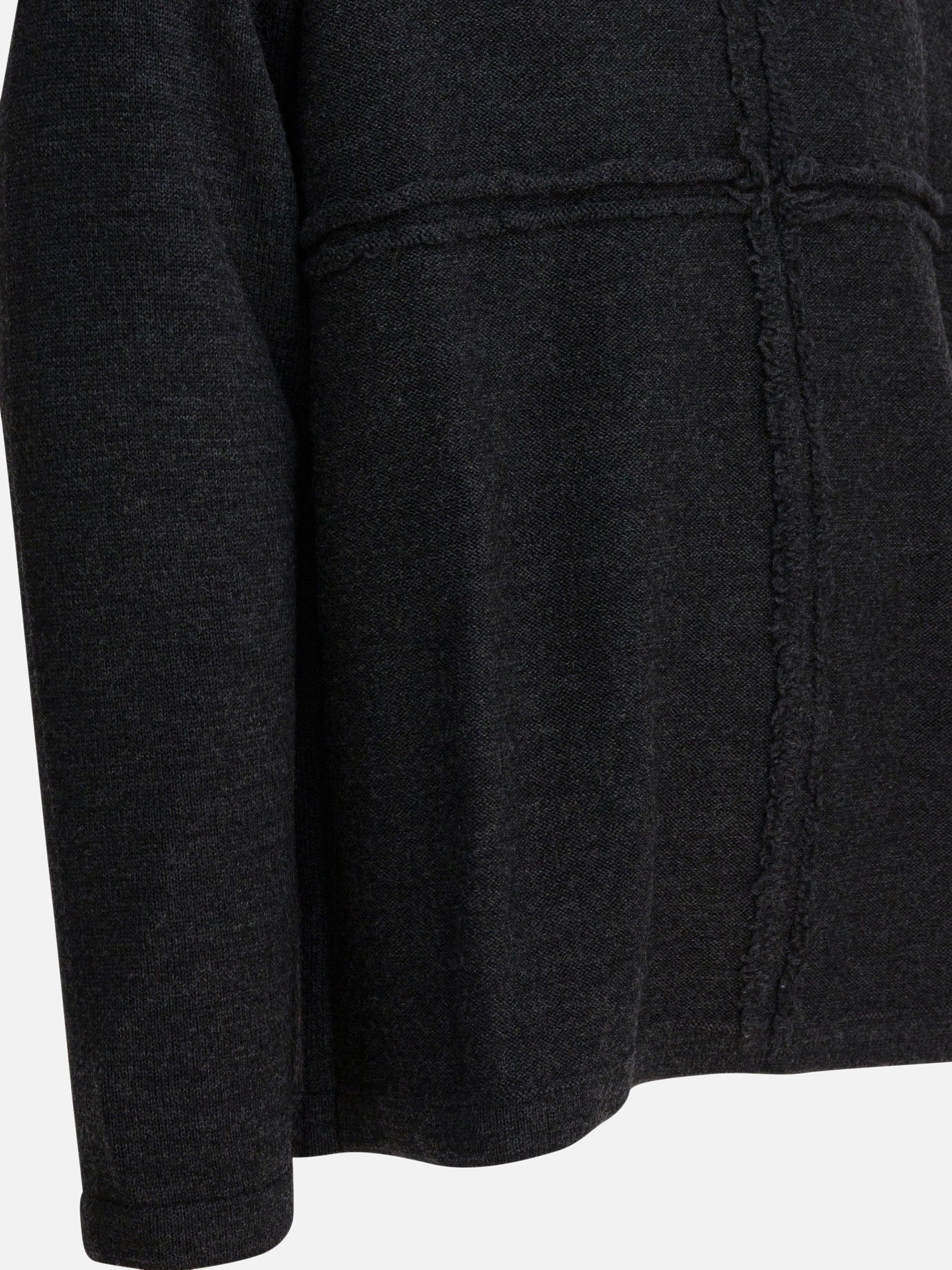 Crewneck sweaters Textured knit Grey - Comme Des Garçons Homme Men | PDP | VIETTI Online Store | Zoom-Modal_4