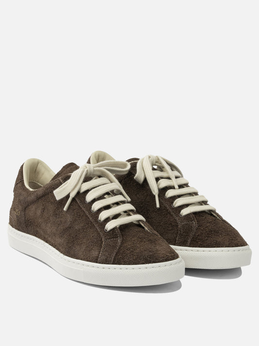 Low top sneakers 100% suede - 100% rubber Brown - Common Projects Women | PDP | VIETTI Online Store | 2