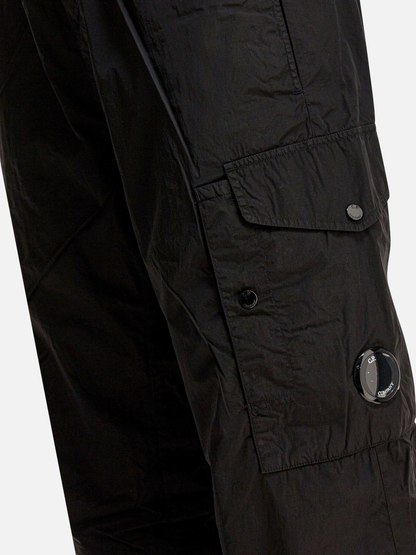 Pantaloni cargo & parachute Solid colour Nero - C.P. Company Uomo | PDP | VIETTI Online Store | Zoom-Modal_4