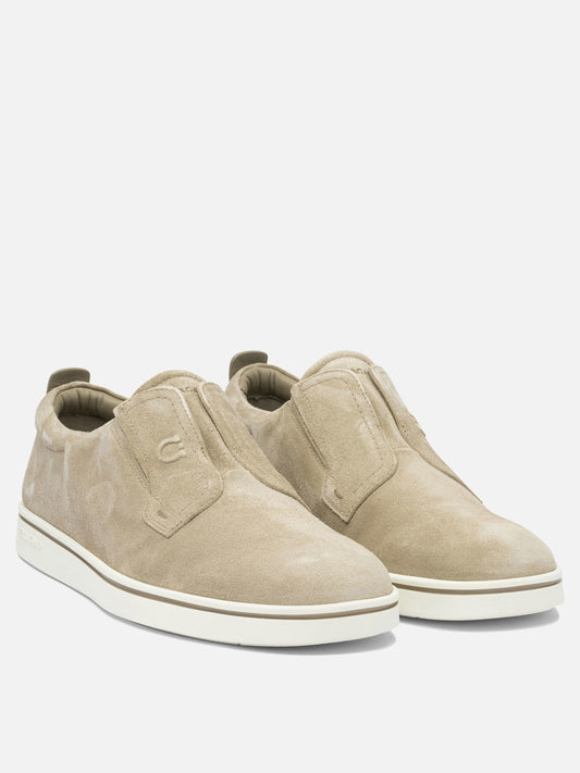 Ferragamo Suede slip-ons Beige