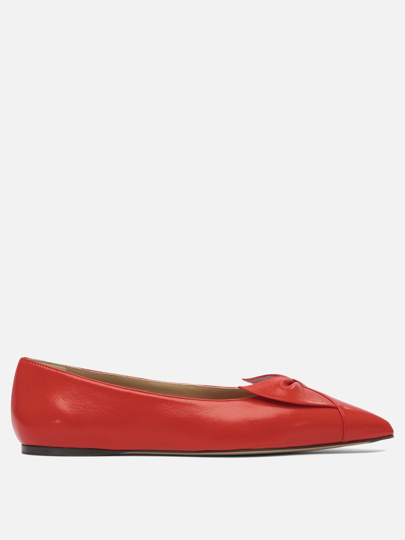 Ferragamo Ballet flats with bow "Soft" Red - Women | VIETTI Online Store Ferragamo Ballet flats with bow "Soft" Red - Women | VIETTI Online Store