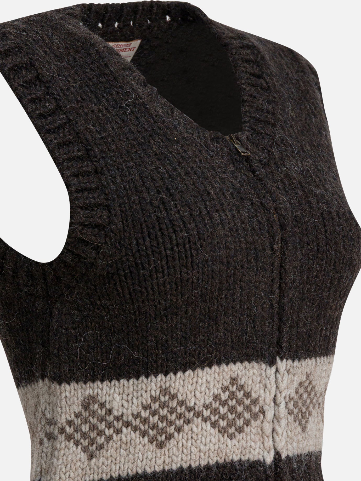 Vests Textured knit Brown - Filson Women | PDP | VIETTI Online Store | Zoom-Modal_4