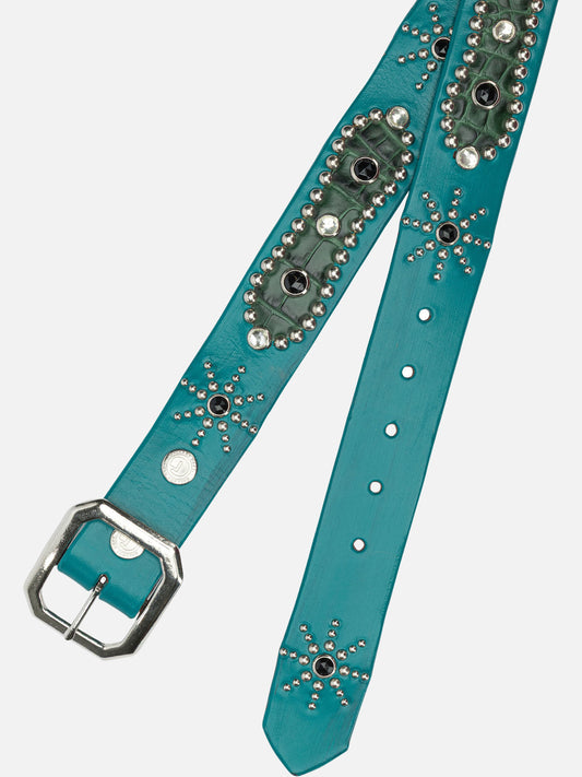 Leather belts 100% leather Light blue - Gallery Dept. Men | PLP | VIETTI Online Store | 2