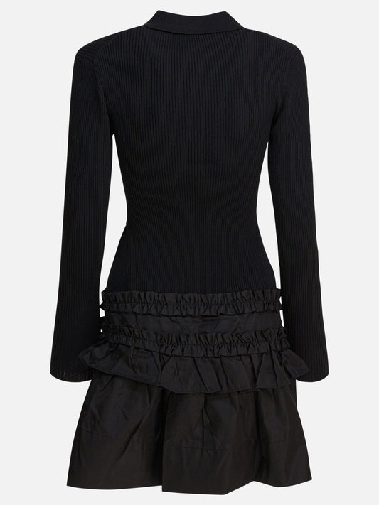 Mini dresses Solid colour Black - Ganni Women | PLP | VIETTI Online Store | 2