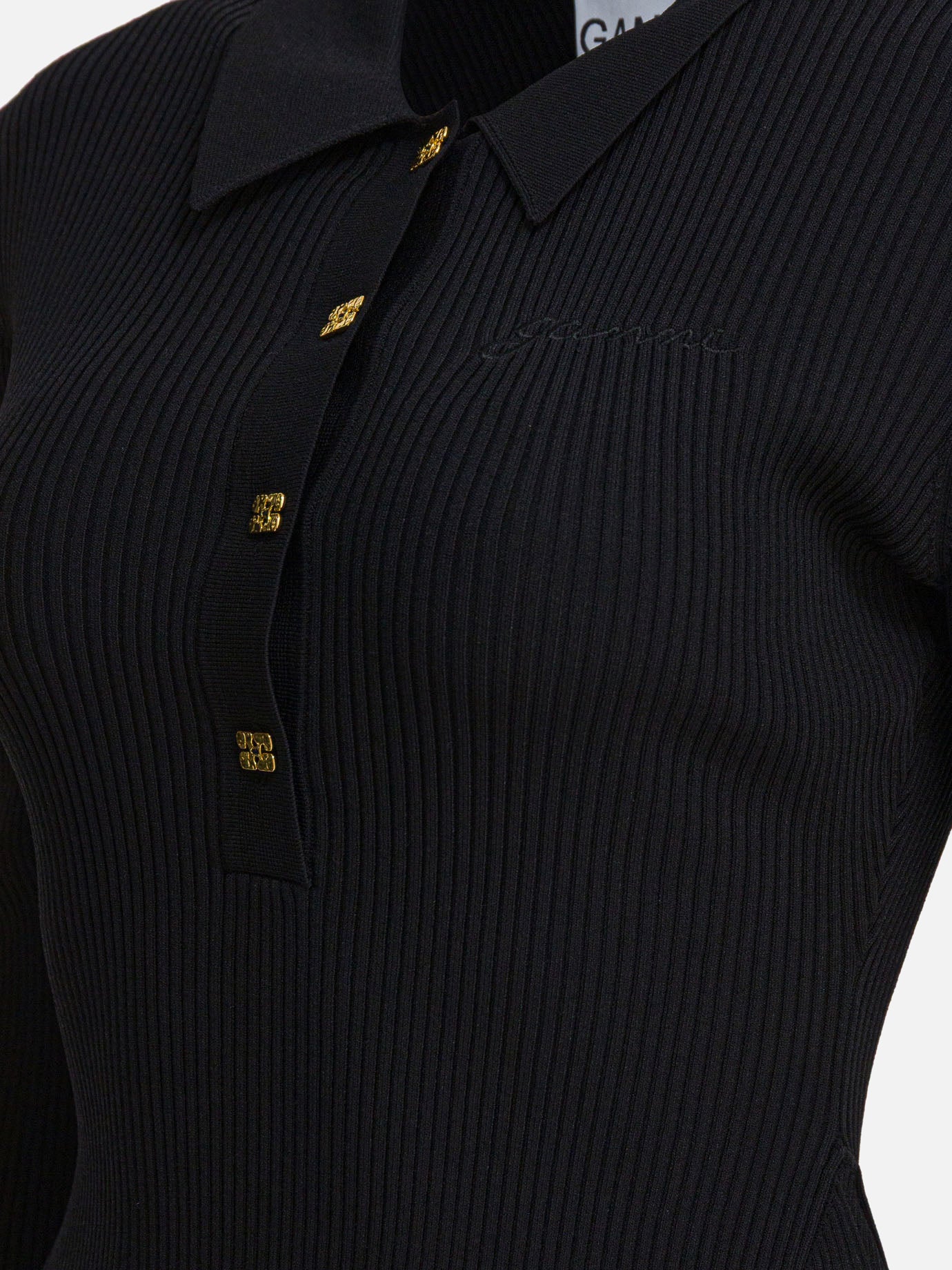 Mini dresses Solid colour Black - Ganni Women | PDP | VIETTI Online Store | Zoom-Modal_4