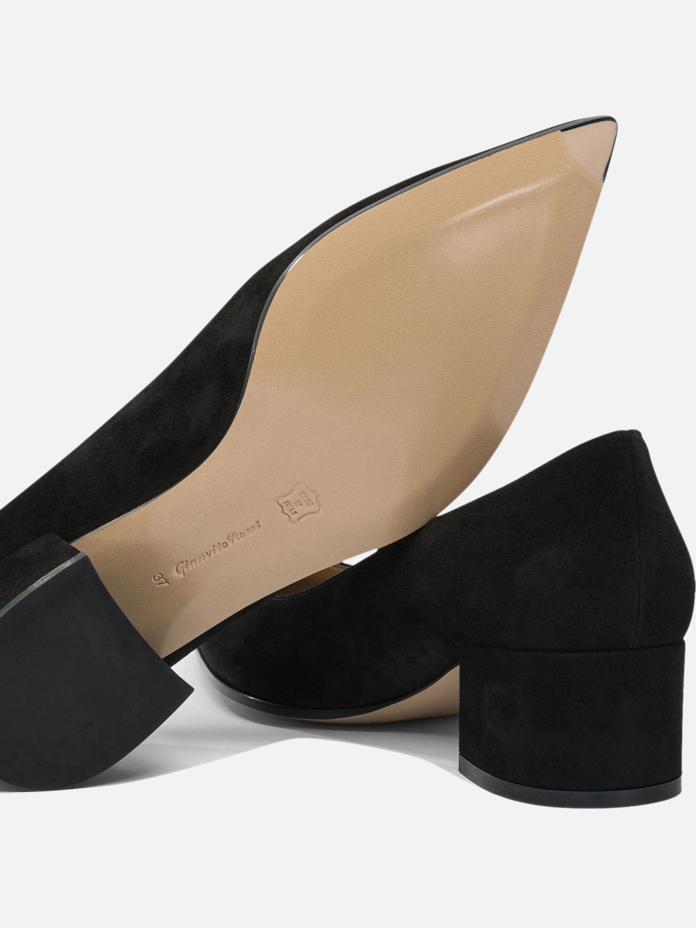 Décolleté 100% suede - 100% leather Nero - Gianvito Rossi Donna | PDP | VIETTI Online Store | Zoom-Modal_5