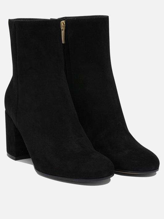 Zipped boots 100% suede - 100% leather Black - Gianvito Rossi Women | PLP | VIETTI Online Store | 2