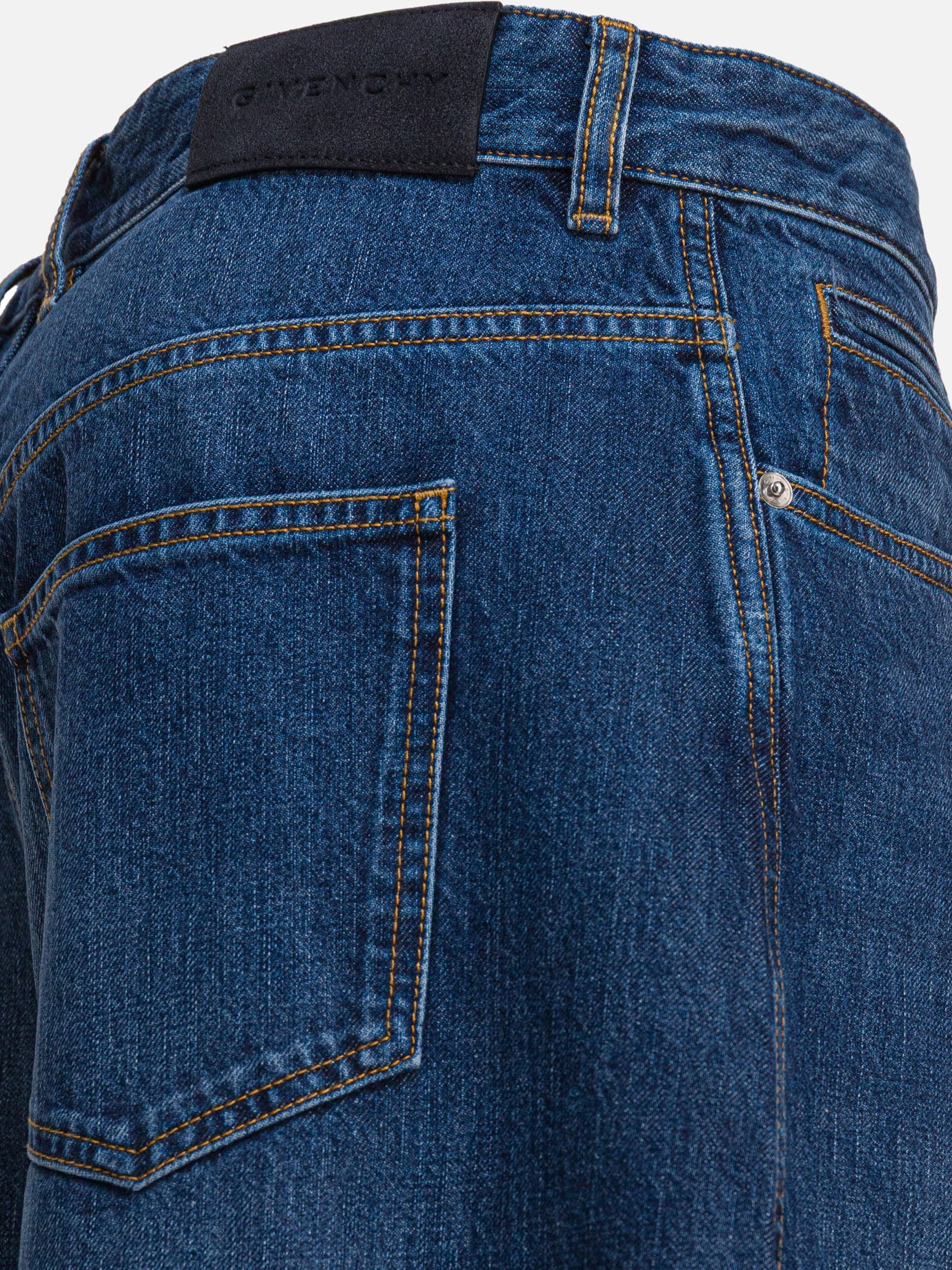 Wide-leg jeans Solid colour Blue - Givenchy Men | PDP | VIETTI Online Store | Zoom-Modal_4