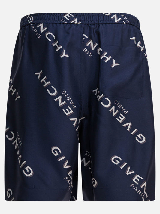 Drawstring shorts Logo Blue - Givenchy Men | PLP | VIETTI Online Store | 2